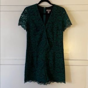 Great condition lace emerald green jumper